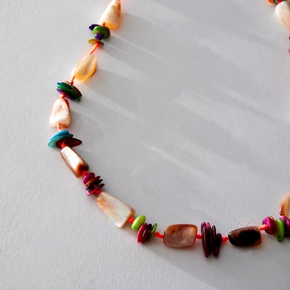 At The Market Necklace by Ariana Ost (Pink) | Free People - Picture 3 of 3